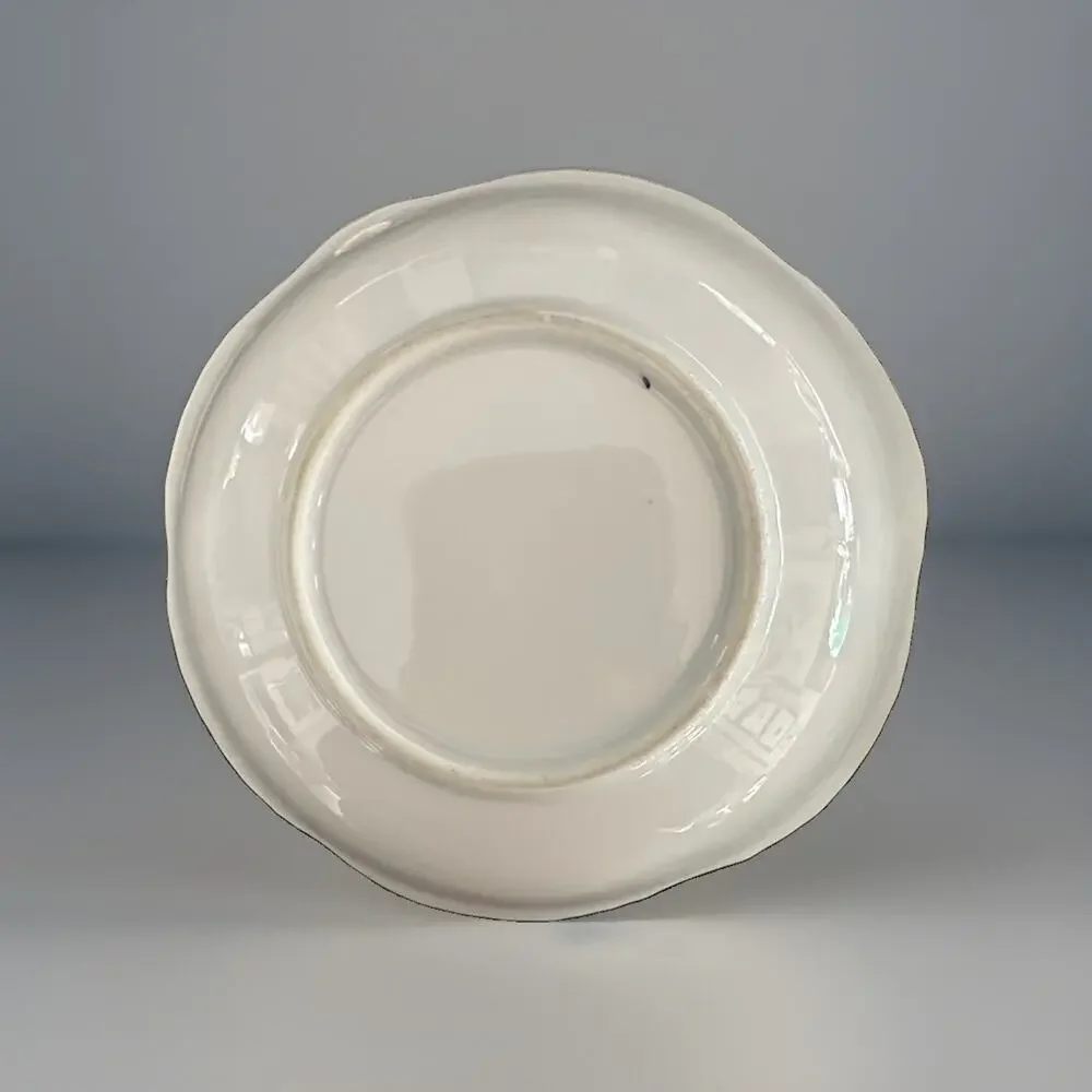 Vintage 1950s Trimont Ware Gold Trim Yellow Rose Trinket Bowl Decorative Dish EC